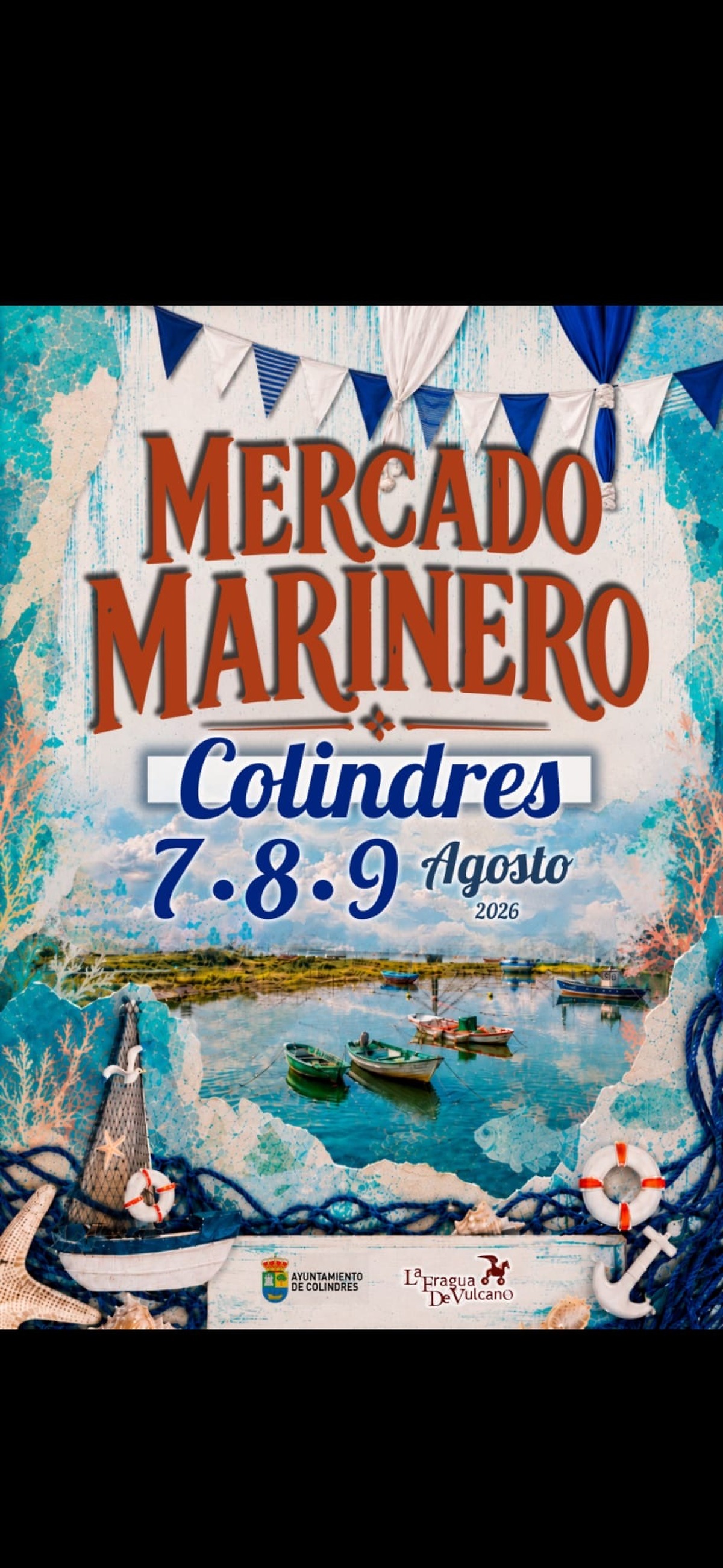 El Mercado Marinero de Colindres regresa del 7 al 9 de agosto con actividades para toda la familia