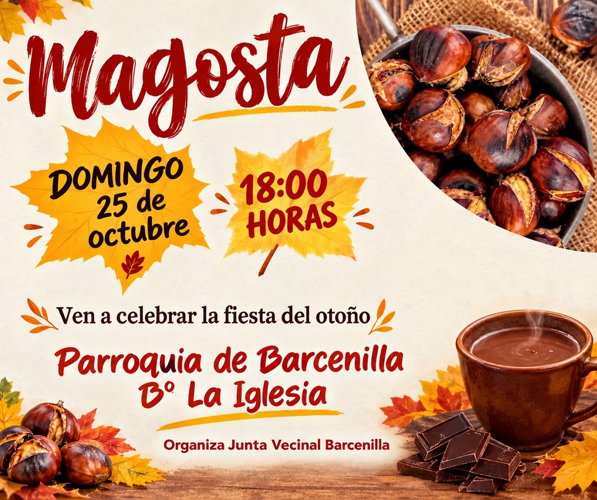 Barcenilla celebra la llegada del otoño con su tradicional magosta