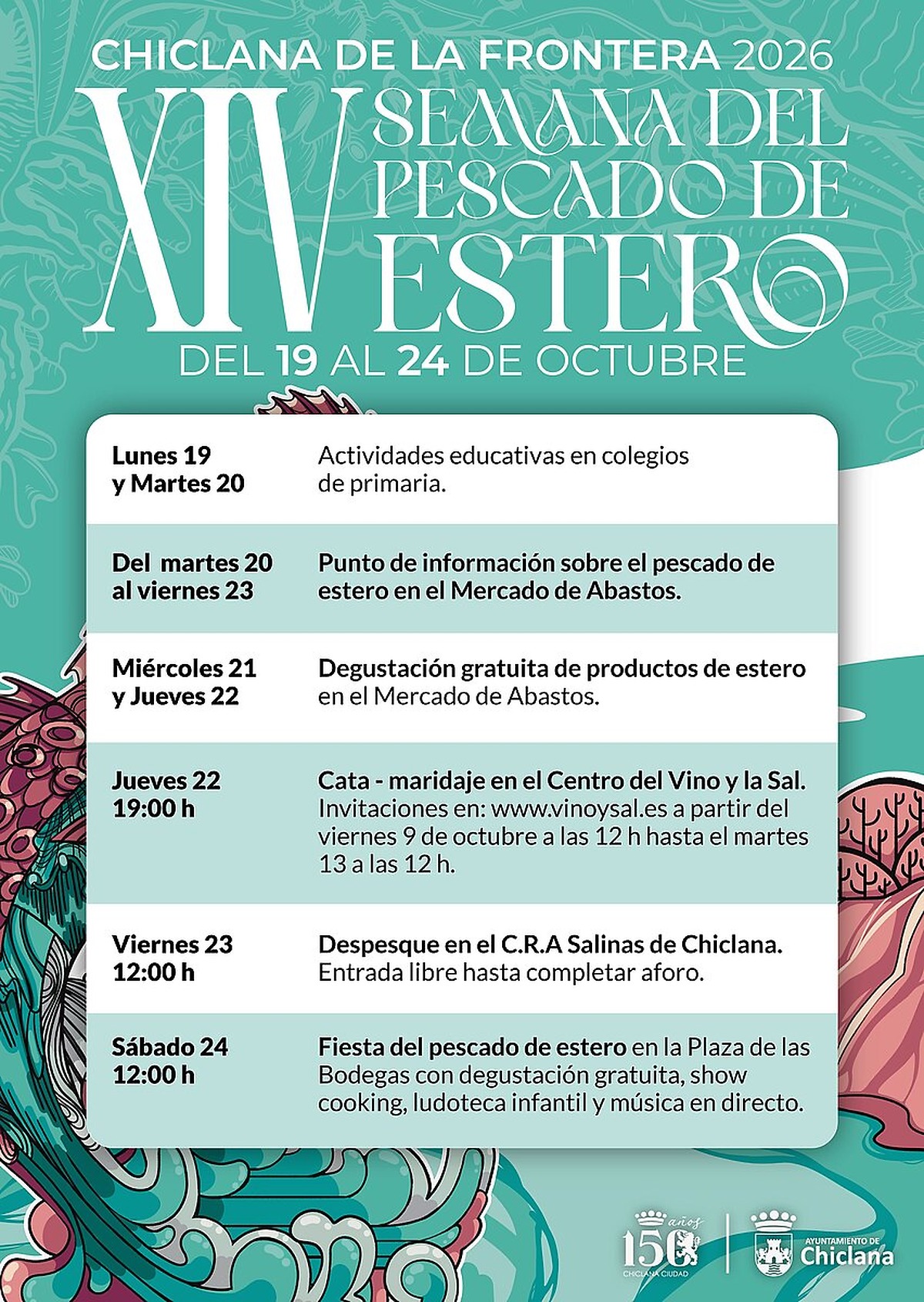 Chiclana celebra la Semana del Pescado de Estero con despesque y fiesta popular