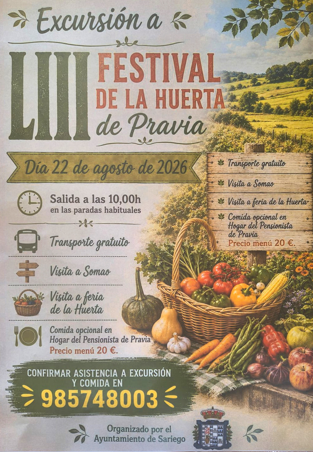 Excursión gratuita al Festival de la Huerta de Pravia: una cita gastronómica imperdible