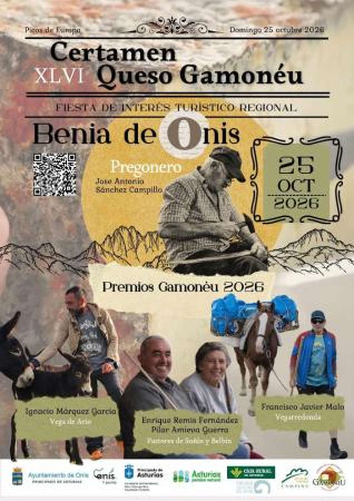 Benia de Onís celebra el Certamen del Quesu Gamonéu, un homenaje a la tradición quesera asturiana